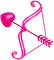 Bow.Arrow.Heart.Pink - ingyenes png animált GIF
