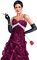Woman with a cigarette and a rose. Leila - gratis png animeret GIF