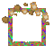 Small Beige/Rainbow Frame - Ingyenes animált GIF animált GIF