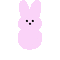 Pastel Easter Bunny - Gratis animerad GIF animerad GIF