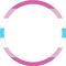 Femboy flag circle round frame border - GIF animé gratuit