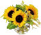słoneczniki w wazonie - GIF animate gratis GIF animata