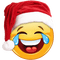 Laughing Christmas emoji - gratis png animerad GIF