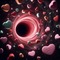 Black Hole & Candy Hearts - PNG gratuit GIF animé