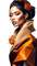 frau, woman, femme, asia, orange - безплатен png анимиран GIF