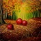 Apples on Autumn Ground - zdarma png animovaný GIF