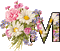 image encre animé effet fleurs lettre M edited by me - 無料のアニメーション GIF アニメーションGIF