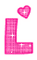 Kaz_Creations Animated Alphabet Pink  L - Gratis geanimeerde GIF geanimeerde GIF