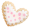 Coeur Biscuit Blanc Rose:) - besplatni png animirani GIF