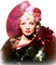soave woman vintage Marlene Dietrich pink brown - gratis png animeret GIF