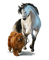 loly33 chien cheval - Free PNG Animated GIF