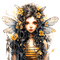 ♡§m3§♡ spring bee cute fairy female yellow - 免费PNG 动画 GIF