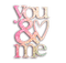 kikkapink text you and me quote pink glitter - zadarmo png animovaný GIF