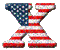Kaz_Creations Alphabets America Letter X - GIF animé gratuit GIF animé