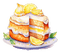 Lemon.Cake.Gâteau au citron.Victoriabea - PNG gratuit GIF animé