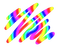 Rainbow squiggle - PNG gratuit GIF animé