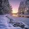 Winter Landscape - png gratis GIF animasi