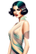 Femme Art Deco - бесплатно png анимированный гифка