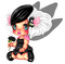 gothic  doll by nataliplus - png gratuito GIF animata