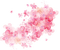 Pink flowers soft overlay deco [Basilslament] - GIF animé gratuit