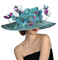 Kaz_Creations Woman Femme With Hat - ingyenes png animált GIF