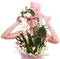 woman pink femme - zadarmo png animovaný GIF