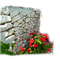 muro piedras flores dubravka4 - gratis png animeret GIF
