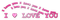 soave text deco with love valentine's day pink - ingyenes png animált GIF