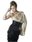 Woman Black Beige Brown  - Bogusia - Free PNG Animated GIF