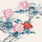 fondo flores asiatica gif dubravka4 - Nemokamas animacinis gif animuotas GIF