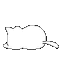 Sleeping cat - GIF animado grátis Gif Animado
