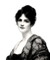 vintage woman black and white - безплатен png анимиран GIF