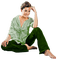 Kaz_Creations Woman Femme Green - бесплатно png анимированный гифка