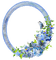 frame cadre rahmen vintage tube  flower fleur spring printemps blue circle