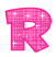Kaz_Creations Animated Alphabet Pink  R - Gratis animeret GIF animeret GIF