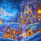 kikkapink  background fantasy castle christmas - Free PNG Animated GIF