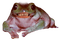 crunchy evil frog with teeth - Free PNG Animated GIF