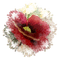 red flower deco - PNG gratuit GIF animé