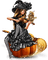 halloween hexe witch - бесплатно png анимированный гифка