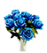 vase fleur-flower-bleu - png gratuito GIF animata