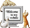 welcome to my website kittens - GIF animado gratis GIF animado