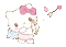 cupid hello kitty - Безплатен анимиран GIF анимиран GIF
