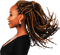Femme avec une coupe afro - PNG gratuit GIF animé