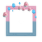 Small Pink/Blue Frame - ingyenes png animált GIF