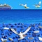 Blue Ocean Scene - gratis png animerad GIF