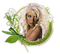 loly33 femme  woman  flower muguet - gratis png animerad GIF