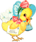 soave deco easter chick vintage pink blue yellow - 免费PNG 动画 GIF