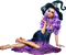 halloween witch by nataliplus - gratis png animerad GIF