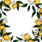 kikkapink lemon fruit deco png frame summer - безплатен png анимиран GIF