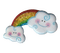 Glitter rainbow clouds - PNG gratuit GIF animé